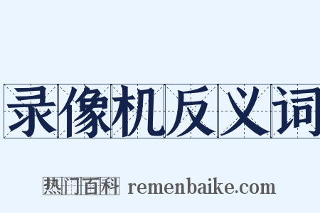 录像机反义词是什么意思的图片